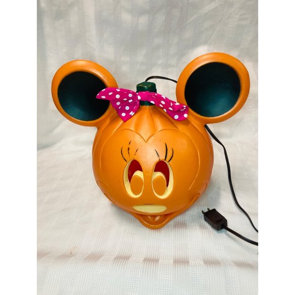 Disney Mickey Mouse Halloween Blow Mold, Light Up Pumpkin, Sold as a Set - Picture 3 of 14